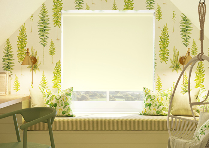 Trapani (Blackout), Cream - Twist&Fit Roller Blind - Image 3